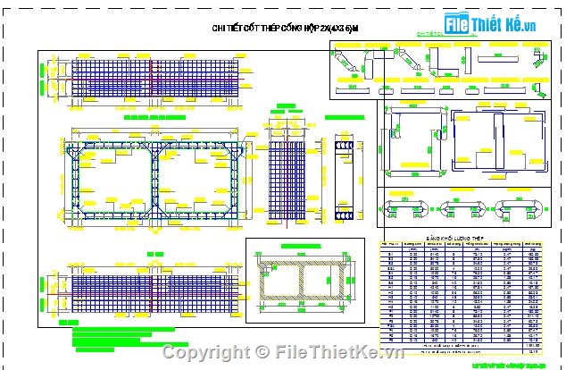 Bản vẽ,Bản vẽ chi tiết,cấu tạo,Bản vẽ cống hộp,cống đôi,Bản vẽ các loại cống hộp